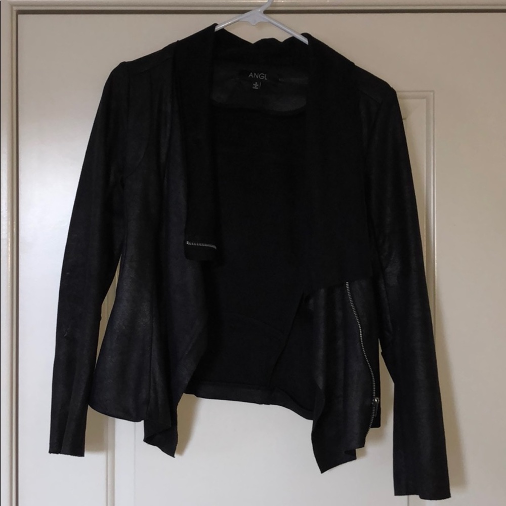 Black suede jacket